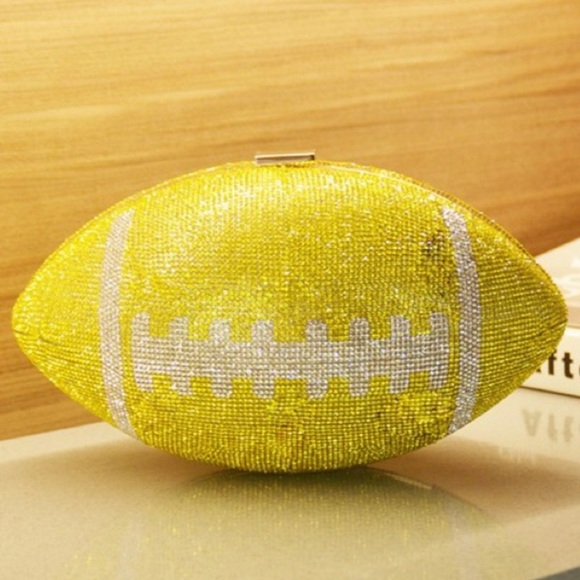 Raider Black & Silver Rhinestone Embellished Football Lover Purse - Picture 10 of 11